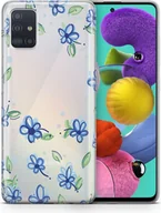 Etui i futerały do telefonów - Etui na telefon komórkowy Samsung Galaxy Protective Case Cover Bumper Case Shell Ultra Thin, Model: Samsung Galaxy S20 FE, Wybierz wzór: Flowers Blue - miniaturka - grafika 1