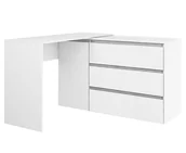 Biurka - Biurko narożne MEGAN N5 białe - miniaturka - grafika 1