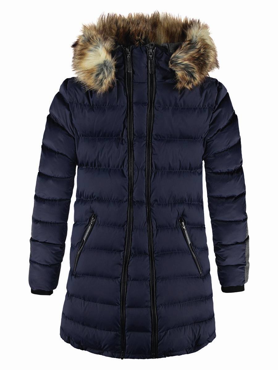 Damska kurtka zimowa ciążowa granatowa Bellybutton Maternity, r.44