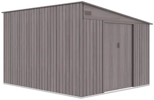 Szopa ogrodowa JASPER 279x321cm Light Wood, stalowa, z podwójnymi drzwiami, wentylowana, magazyn na narzędzia, rowery i akcesoria Hardmaister - Altany ogrodowe - miniaturka - grafika 1