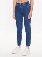 Spodnie damskie - Calvin Klein Jeansy K20K206192 Niebieski Slim Fit - miniaturka - grafika 1