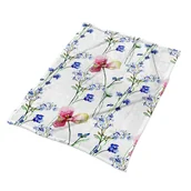 Koce - Modny kocyk na łóżko Malowane kwiaty grafika wzory, Fabricsy - miniaturka - grafika 1