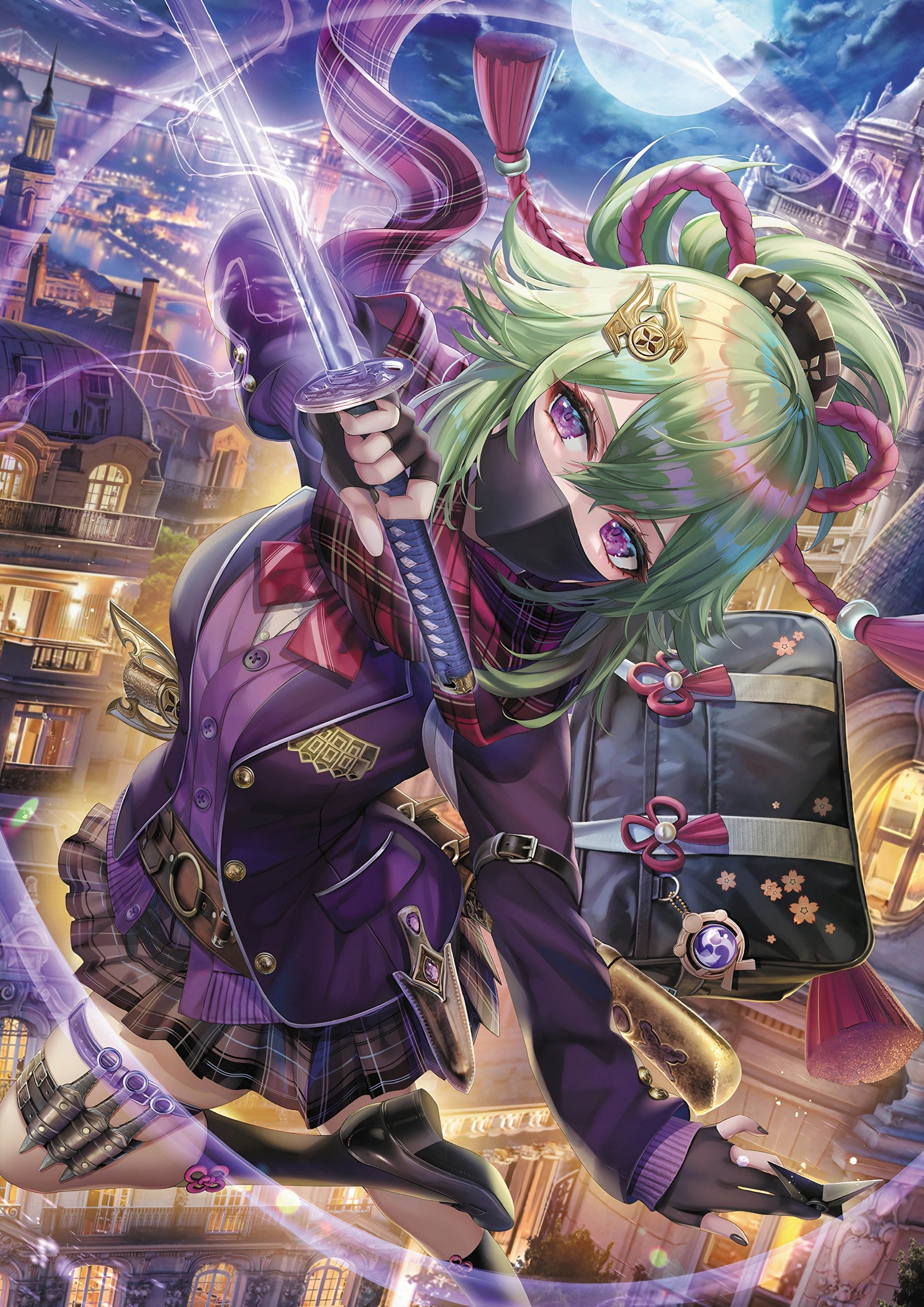 Plakat A1 Genshin Impact Anime Gra Kuki Shinobu