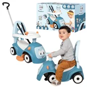Jeździki dla dzieci - Smoby Maestro Jeździk Pchacz Chodzik 3w1 Niebieski 6m+ - miniaturka - grafika 1