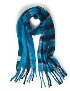 STREET ONE Damski A572248 szalik w kratkę, jasny akwamaryn niebieski, A, Jasny akwamaryn niebieski, A - Apaszki i szaliki damskie - miniaturka - grafika 1