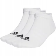 Skarpetki męskie - Skarpety adidas Thin and Light Sportswear Low-Cut 3 Pairs białe HT3469 37- - miniaturka - grafika 1