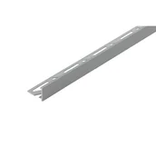 Listwy i profile - Cezar Profil aluminiowy z krawędzią srebrny mat 10x18x2500 mm - miniaturka - grafika 1