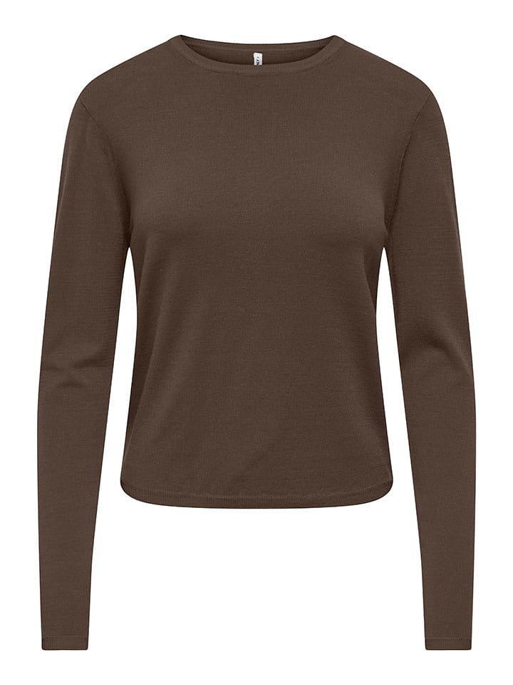 ONLY Sweter w kolorze brązowym