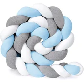 Ochraniacze do łóżeczka - Ochraniacz Warkocz Do Łóżeczka Otulacz Pleciony 300 Cm Miękki Gruby - miniaturka - grafika 1