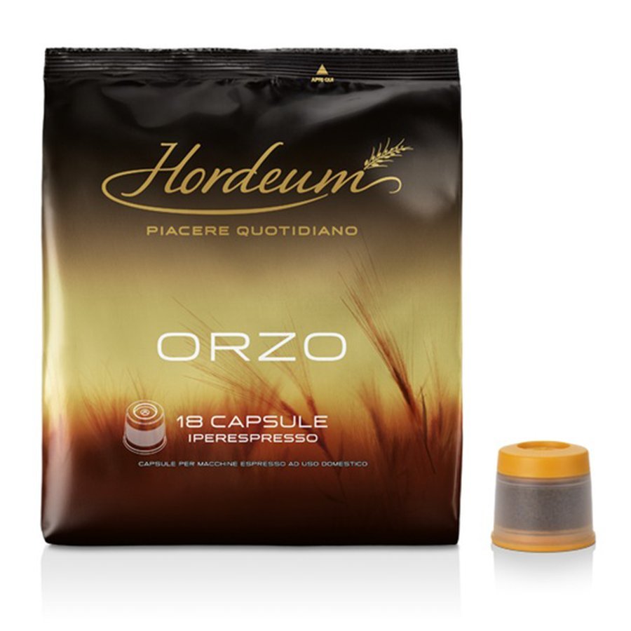 Kapsułki jęczmienne ILLY Hordeum, 18 szt - Iperespresso naturalnie bezkofeinowe napój zbożowy do ekspresu