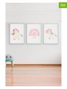 Obrazy i zdjęcia na płótnie - Crochetts Druki artystyczne (3 szt.) z ramką - 33 x 43 cm - miniaturka - grafika 1