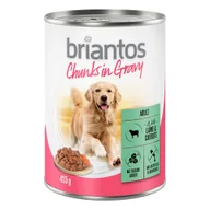 Mokra karma dla psów - Korzystny pakiet Briantos Chunks w sosie, 24 x 415 g - Jagnięcina i marchewka - miniaturka - grafika 1