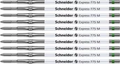 Wkłady do długopisów - Schneider 7764 Express 775 M wkład do długopisów (nieścieralny) 10 sztuk, zielony - miniaturka - grafika 1