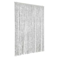 Zasłony - vidaXL Zasłona przeciwsłoneczna szara 118x220 cm szenilowa - miniaturka - grafika 1