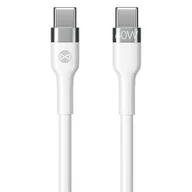 Kable USB - Forever Kabel Flexible USB-C/USB-C 100W 2m GSM115430 Biały - miniaturka - grafika 1