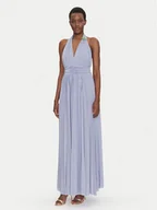 Sukienki - Fracomina Sukienka wieczorowa FQ25SD3010W799Q7 Niebieski Regular Fit - miniaturka - grafika 1