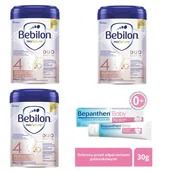 Mleko modyfikowane - Zestaw 3x Bebilon 4 Profutura DUOBIOTIK + Bepanthen Baby 30g - miniaturka - grafika 1