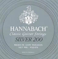 Struny gitarowe  - Hannabach 652658 struny do gitary klasycznej, seria 900, medium/Low Tension Silver 200, zestaw 3 szt. 652658 - miniaturka - grafika 1