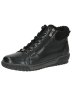 Kozaki damskie - Caprice Damskie ciepłe buty 9-26207-43, modne kozaki, Black Nappa, 38 EU, Czarna papka, 38 EU - miniaturka - grafika 1