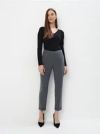 Spodnie damskie - Mohito - Spodnie cygaretki - szary - miniaturka - grafika 1