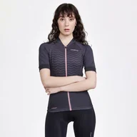 Koszulki i topy damskie - Damska Koszulka z krótkim rękawem CRAFT ADV ENDUR JERSEY W 1910553-992743 – Szary - miniaturka - grafika 1