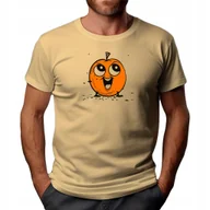 Koszulki męskie - Koszulka T-shirt "Pomarańcza" Bawełna L - miniaturka - grafika 1