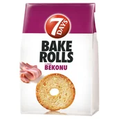 Chrupki - 7 Days Bake Rolls Chrupki chlebowe o smaku bekonu 150 g - miniaturka - grafika 1