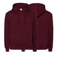 Moda i Uroda OUTLET - Bluza dresowa burgundy damska z logo na sercu nadrukiem logo firmy 290g SWUL KNG KANGAROO LADY kolor BG bluza dresowa - miniaturka - grafika 1