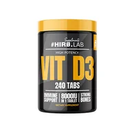 Witaminy i minerały dla sportowców - HIRO.LAB HIRO.LAB Vitamin D3 8000IU - 240tabs. - miniaturka - grafika 1