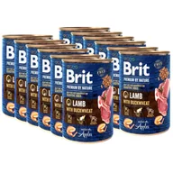 Mokra karma dla psów - Brit Premium by Nature Lamb With BUCKWHEAT 12x400g - miniaturka - grafika 1