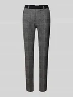 Spodnie damskie - Spodnie materiałowe o kroju slim fit z dodatkiem wiskozy model ‘Lillyth’ - miniaturka - grafika 1