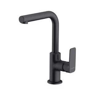 Kludi 400243975 PURE&STYLE jednouchwytowa bateria umywalkowa sterowanie boczne) bez zestawu odp$494. czarny mat - Baterie umywalkowe - miniaturka - grafika 1