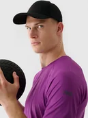 Czapki męskie - 4F Czapka z daszkiem męska 4F x Robert Lewandowski - czarna S/M - miniaturka - grafika 1