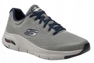 Buty sportowe męskie - Skechers Buty Męskie Sportowe Arch Fit Szare 43 Eu - miniaturka - grafika 1