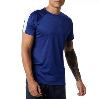 Koszulki sportowe męskie - Koszulka New Balance MT21244VB1 - niebieska - grafika 1