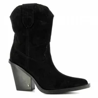 Botki damskie - Czarne kowbojki damskie CARINII - Carinii - miniaturka - grafika 1