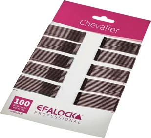 Efalock Chevalier, wsuwki do włosów, 7cm, 100szt., brązowy - Ozdoby do włosów - miniaturka - grafika 1