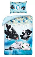 Pościel dla dzieci - HX Pościel Dziecięca 100x135+40x60 Dragon HTTD-6400SBL-BABY 13940 - miniaturka - grafika 1