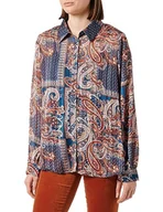 Bluzki damskie - Sidona Bluzka damska, niebieski wielokolorowy, S - miniaturka - grafika 1