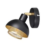Lampy ścienne - Kinkiet Savio SPL-27357-1-BK-GD - Italux - miniaturka - grafika 1