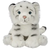 Maskotki i pluszaki - Maskotka Biały Tygrys Siedzący Realistyczny - 25cm - miniaturka - grafika 1