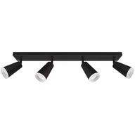 Lampy sufitowe - Nasufitowe reflektorki Sana 4148 Ideus na listwie czarne - miniaturka - grafika 1