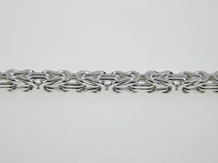 Elegancka srebrna bransoleta splot królewski bizantyjski 2mm srebro 925 - Bransoletki - miniaturka - grafika 3