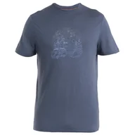 Koszulki sportowe męskie - Koszulka męska Icebreaker Men Merino 150 Tech Lite III SS Tee Van Camp Rozmiar: XL / Kolor: szary - miniaturka - grafika 1