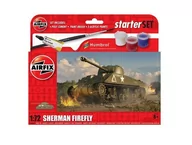 Modele do sklejania - AirFix Amerykański czołg średni Sherman Firefly (z farbami) 55003 - miniaturka - grafika 1