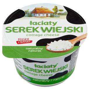 Łaciaty Serek wiejski naturalny 200 g - Sery - miniaturka - grafika 1