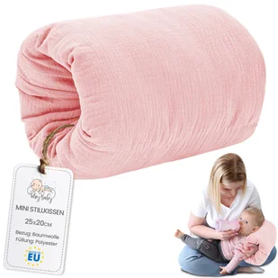 Poduszka do karmienia muślinowa mała poduszka do karmienia i karmienia w podróży 20 cm - mufka do karmienia poduszka na ramię i poduszka do pozycjon.. - Poduszki do karmienia - miniaturka - grafika 1