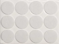 Meble modułowe i akcesoria - Vorel Podkładki filcowe 28 mm białe 12 sztuk 74833 - miniaturka - grafika 1