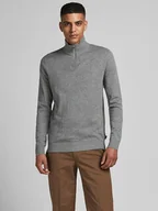 Swetry męskie - Jack & Jones Sweter w kolorze szarym - miniaturka - grafika 1