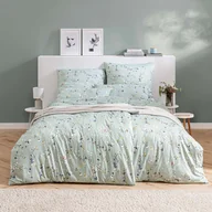 Pościel - Pościel Mako Satin Phibie 7911/140 Dd : Kolor - 140/aquamarin, Wymiary - 200/220+2X70/80+2X40/40 - miniaturka - grafika 1